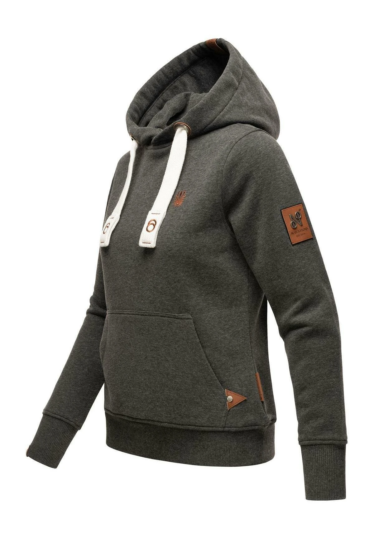 Navahoo Damlaa - Hoodie - Dark Grey Melange 4 Navahoo Damlaa - Hoodie - Dark Grey Melange - Afbeelding 2
