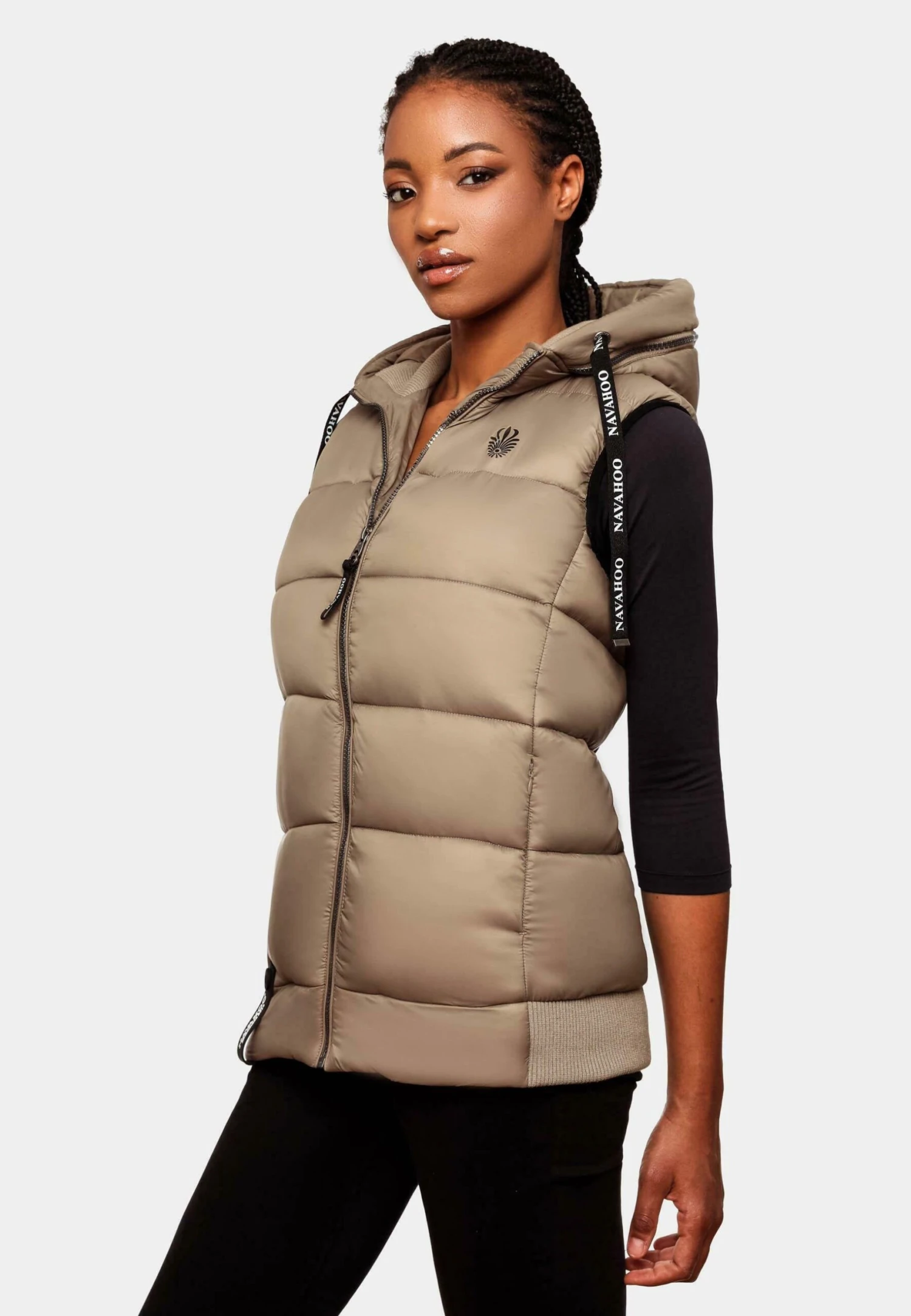 Navahoo Kassidy - Bodywarmer - Taupe 6 Navahoo Kassidy - Bodywarmer - Taupe - Afbeelding 4