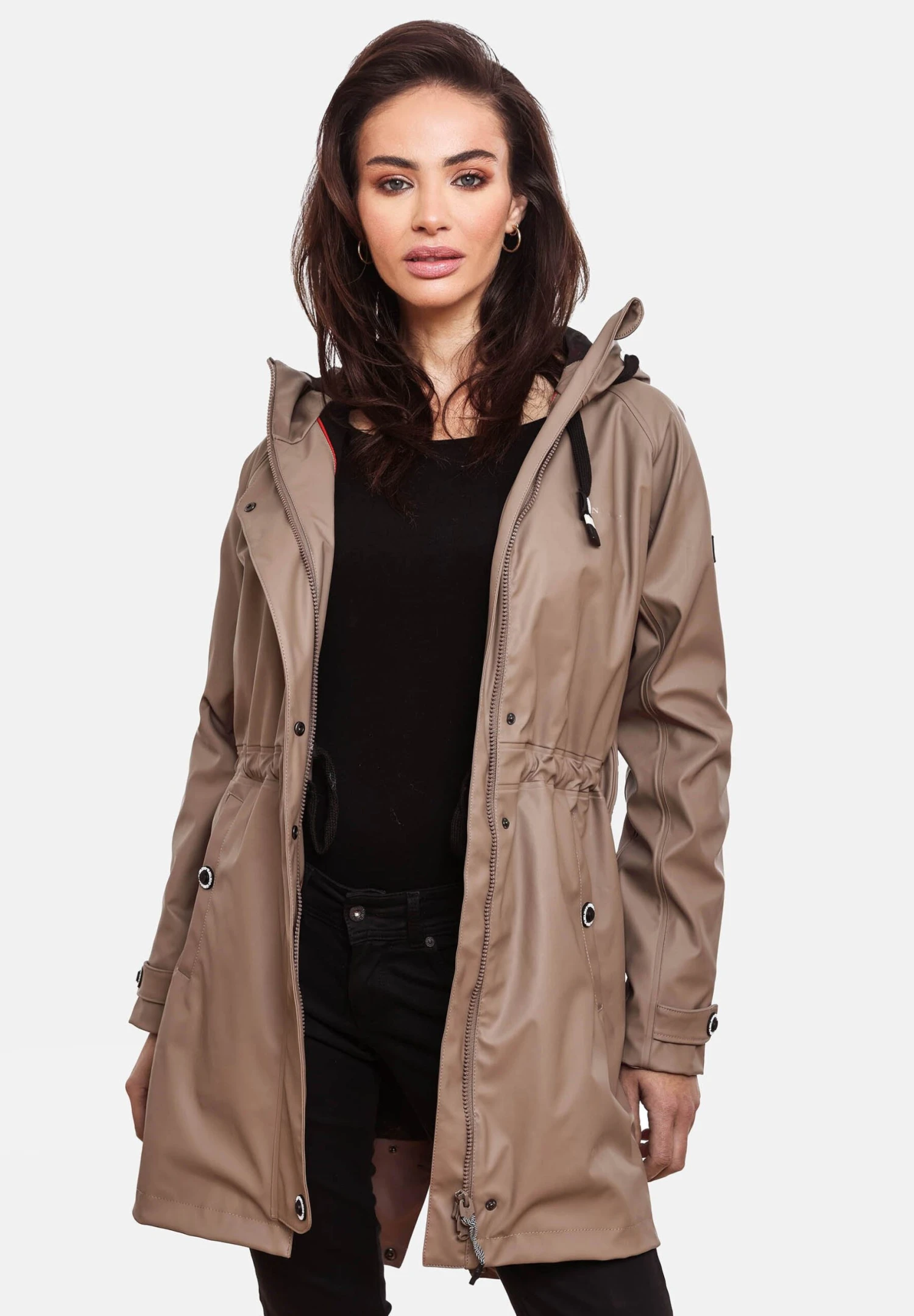 Navahoo Rainy Flower - Parka - Taupe 6 Navahoo Rainy Flower - Parka - Taupe - Afbeelding 4