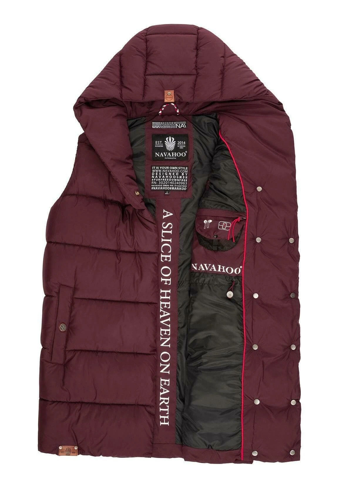 Navahoo Madilynaa - Bodywarmer - Wine 10 Navahoo Madilynaa - Bodywarmer - Wine - Afbeelding 8
