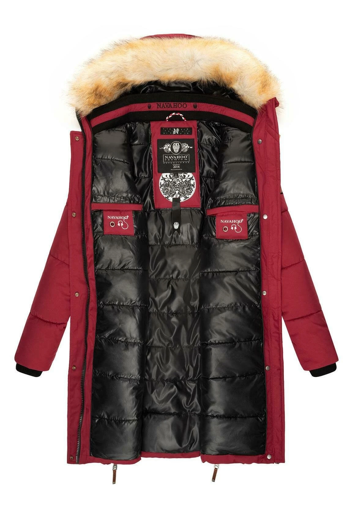 Navahoo Halina - Winterjas - Bordeaux 7 Navahoo Halina - Winterjas - Bordeaux - Afbeelding 5