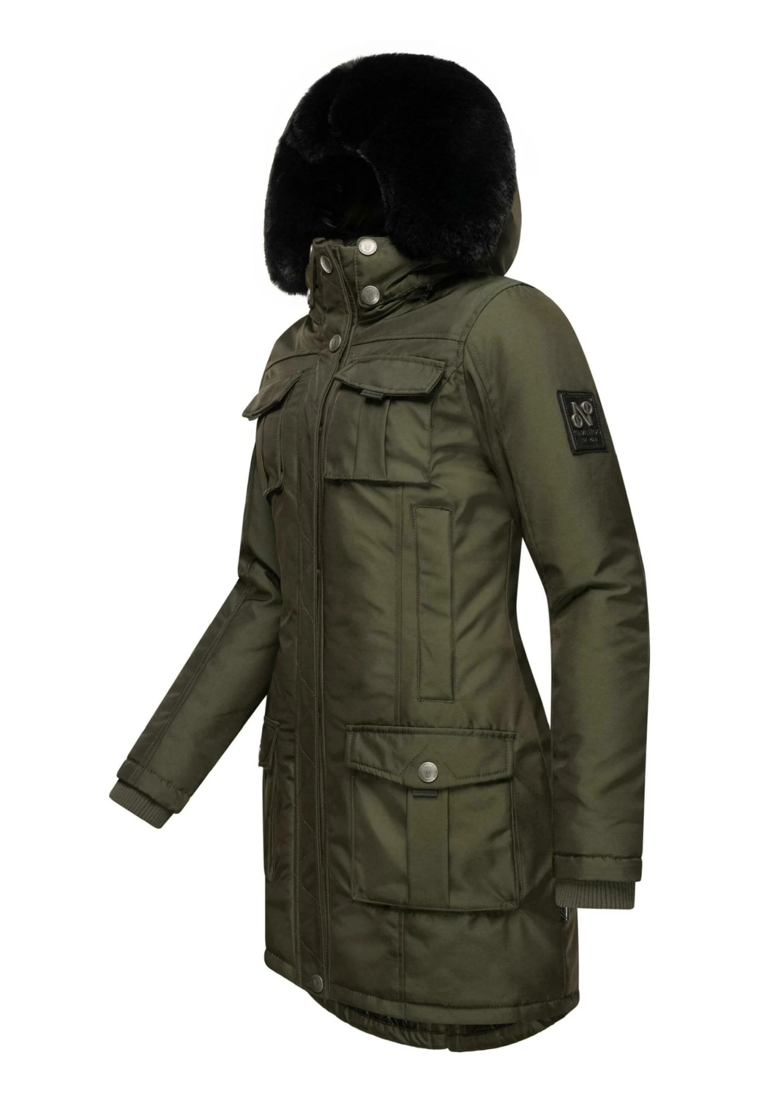 Navahoo Tiniis - Winterjas - Dark Olive 4 Navahoo Tiniis - Winterjas - Dark Olive - Afbeelding 2