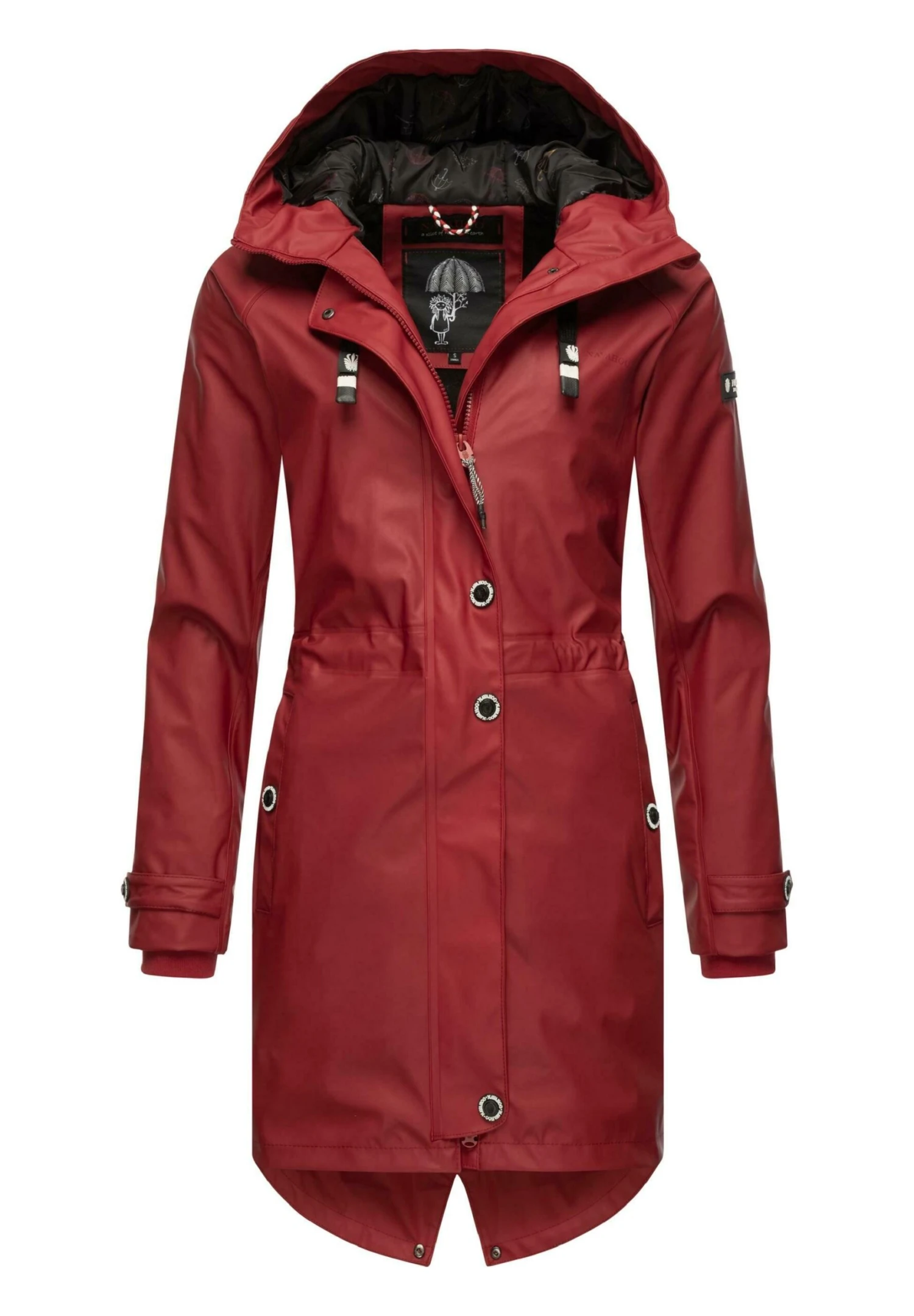 Navahoo Rainy Flower - Parka - Blood Red 7 Navahoo Rainy Flower - Parka - Blood Red - Afbeelding 5