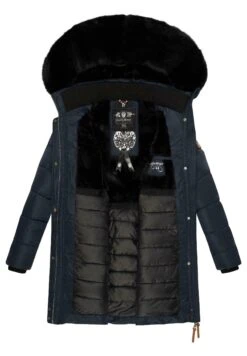 Navahoo Paula - Winterjas - Blue With Black Fur -Navahoo 56907d3860864a799df3d17b4f35f856