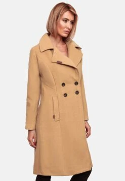 Navahoo Wooly - Halflange Jas - Camel -Navahoo 57fd18c0ae5847579d84fcc5397cc68f