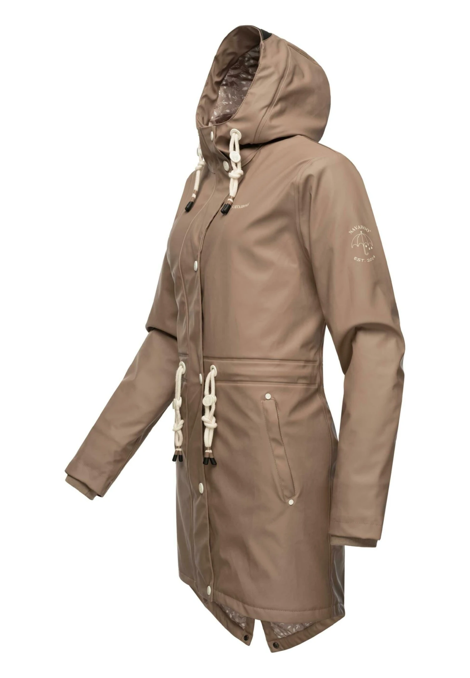 Navahoo Flower Of Ocean - Parka - Taupe 4 Navahoo Flower Of Ocean - Parka - Taupe - Afbeelding 2