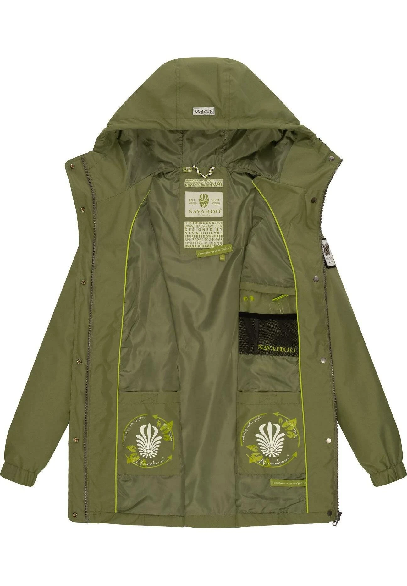 Navahoo Übergangs Neophee - Parka - Olive 6 Navahoo Übergangs Neophee - Parka - Olive - Afbeelding 4