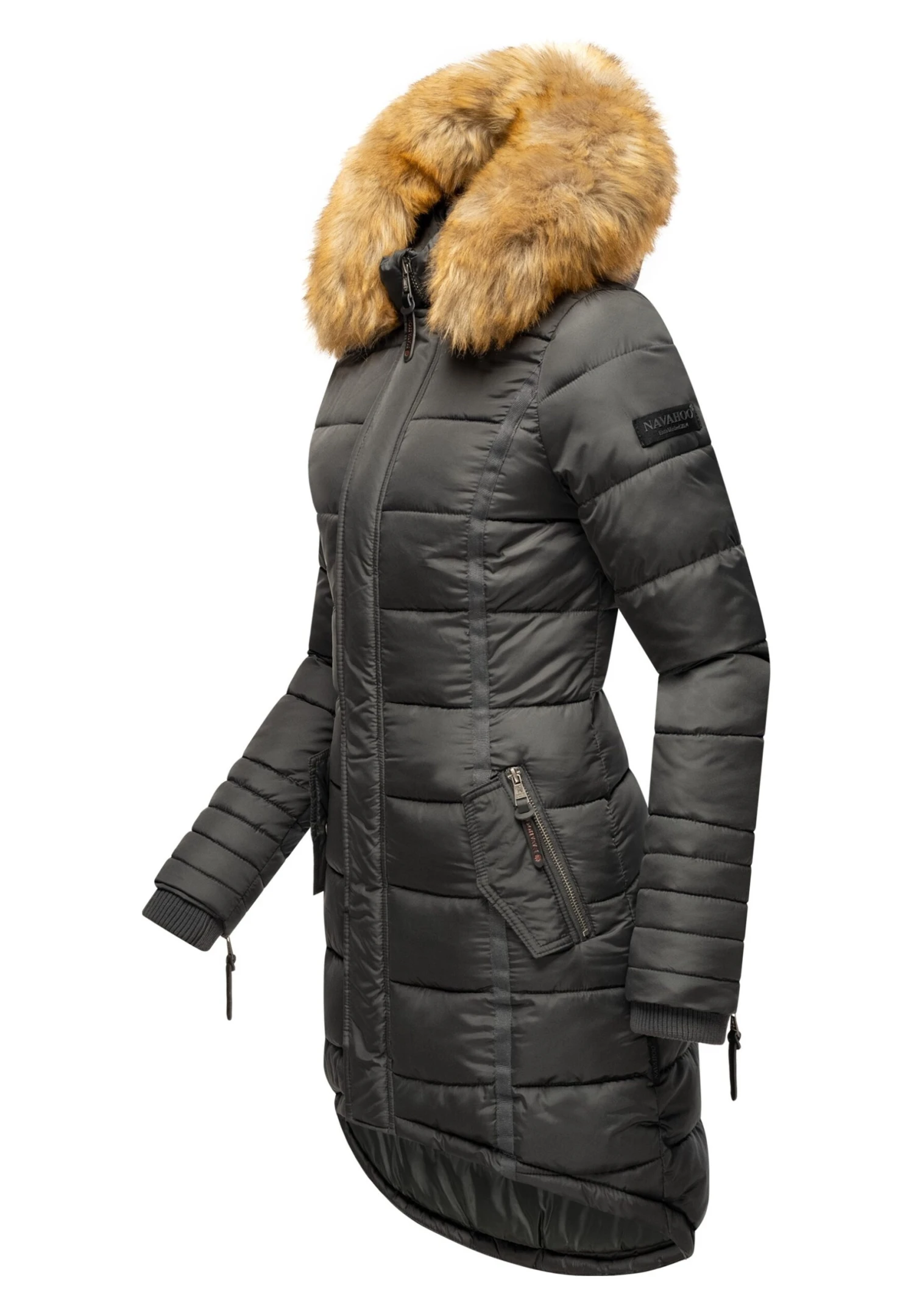 Navahoo Papaya - Winterjas - Dark Grey 4 Navahoo Papaya - Winterjas - Dark Grey - Afbeelding 2