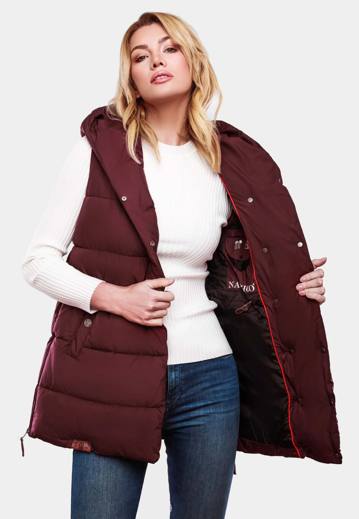 Navahoo Madilynaa - Bodywarmer - Wine 6 Navahoo Madilynaa - Bodywarmer - Wine - Afbeelding 4