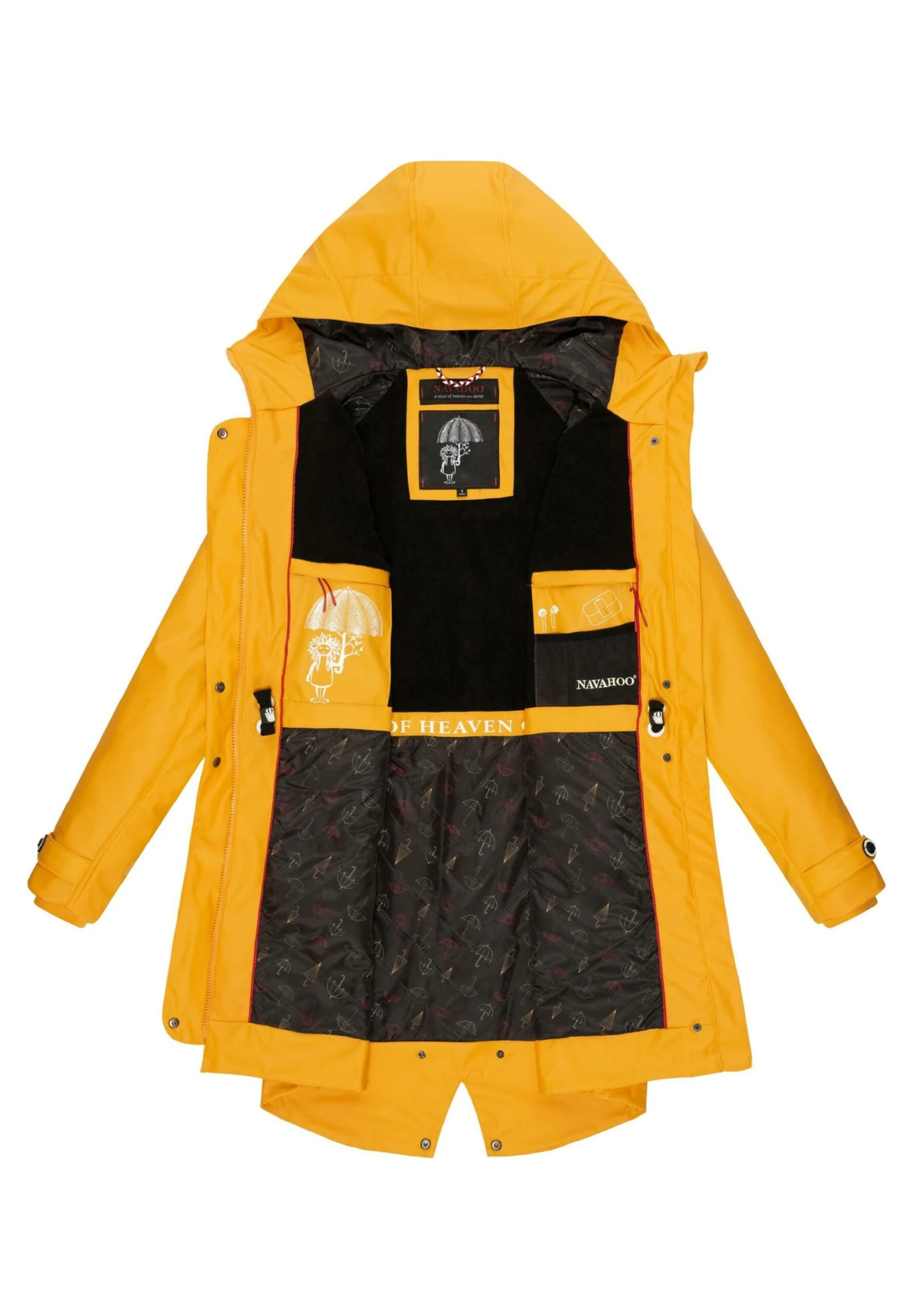 Navahoo Rainy Flower - Parka - Amber Yellow 10 Navahoo Rainy Flower - Parka - Amber Yellow - Afbeelding 8
