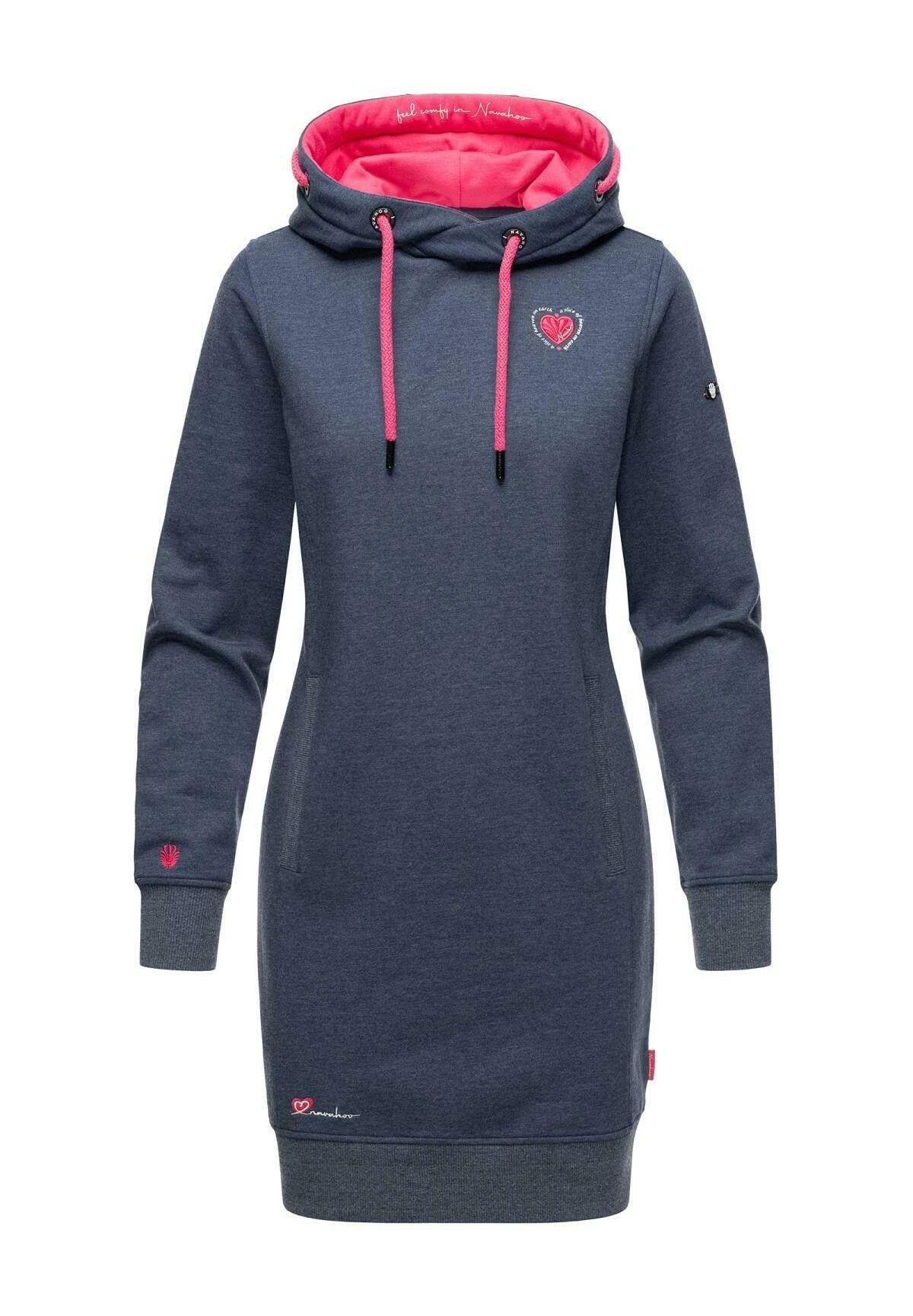 Navahoo Jurk - Dusty Blue Melange 6 Navahoo Jurk - Dusty Blue Melange - Afbeelding 4