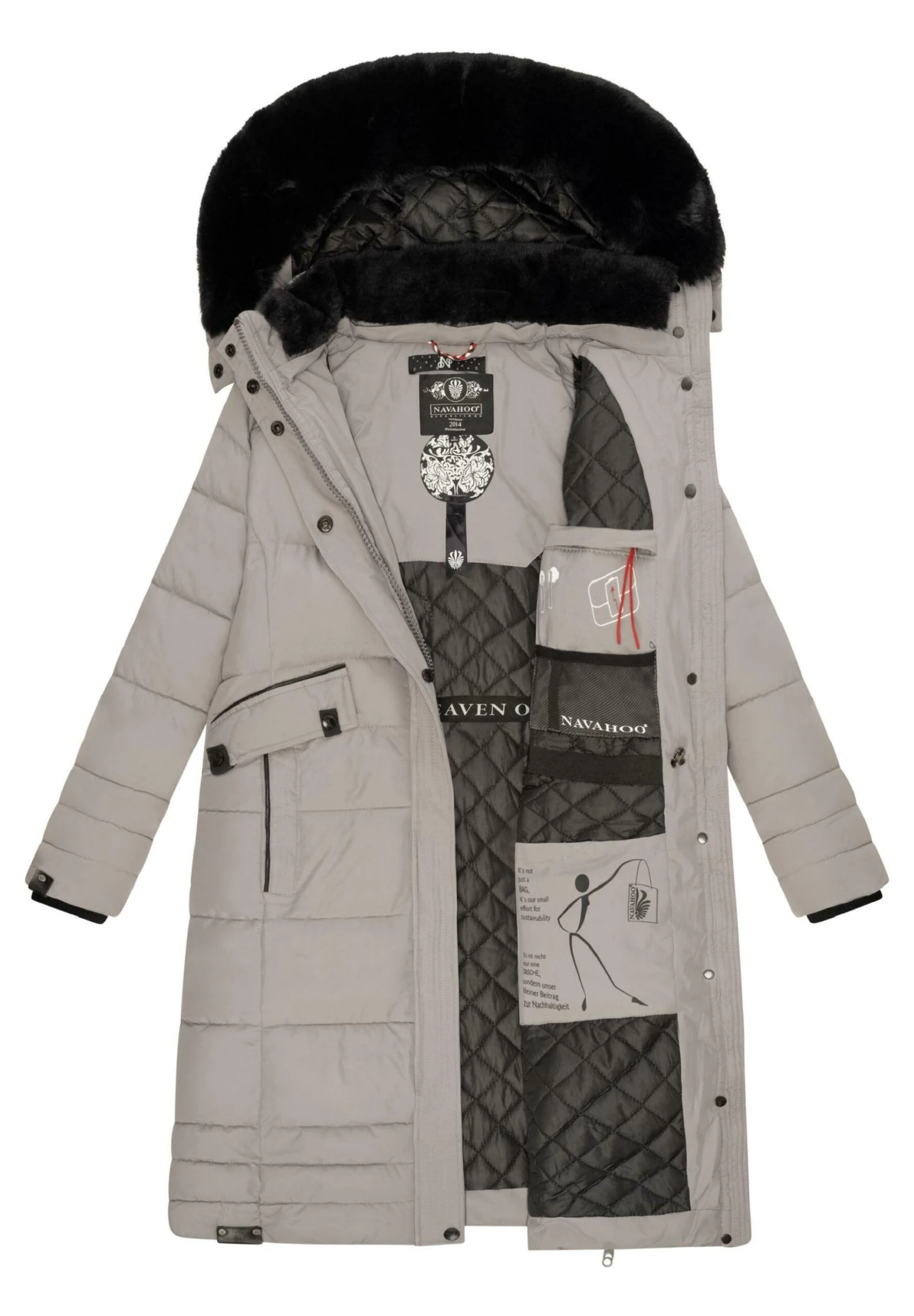 Navahoo Fahmiyaa - Winterjas - Zinc Grey 5 Navahoo Fahmiyaa - Winterjas - Zinc Grey - Afbeelding 3