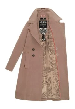 Navahoo Wooly - Halflange Jas - Taupe -Navahoo b9682dbb778a42ea8f355ce168120d1e