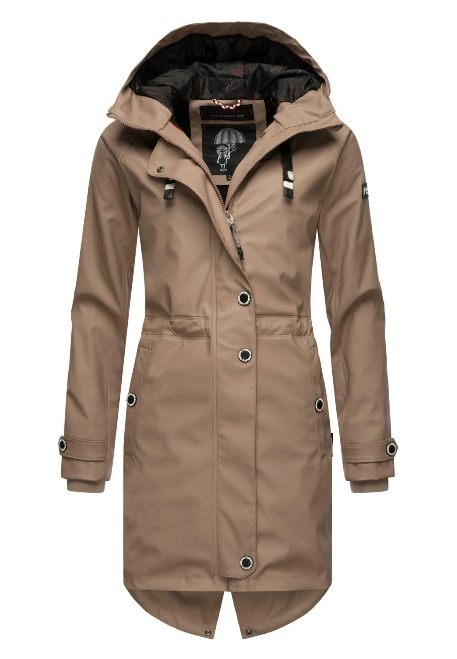 Navahoo Rainy Flower - Parka - Taupe 11 Navahoo Rainy Flower - Parka - Taupe - Afbeelding 9