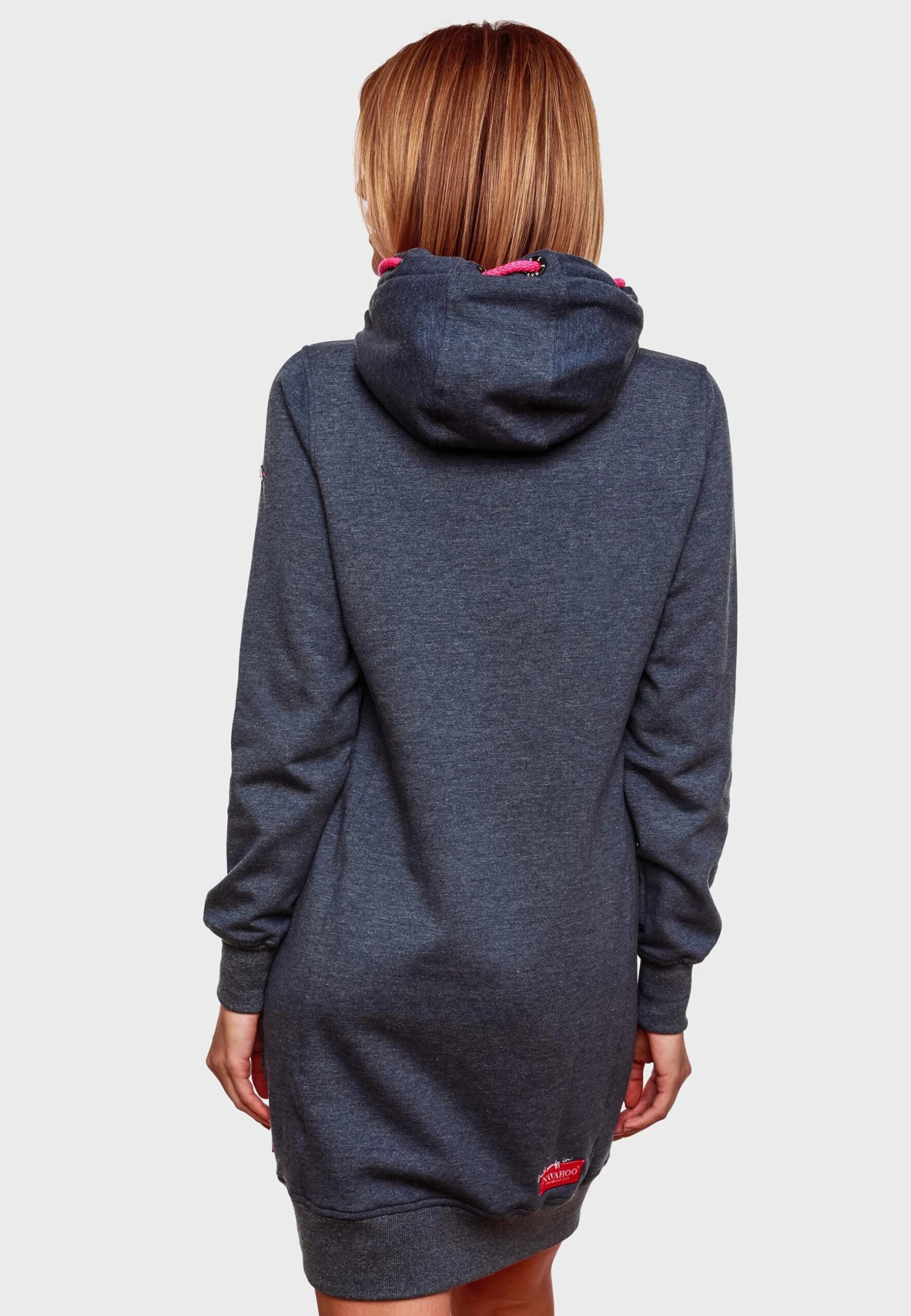 Navahoo Jurk - Dusty Blue Melange 4 Navahoo Jurk - Dusty Blue Melange - Afbeelding 2