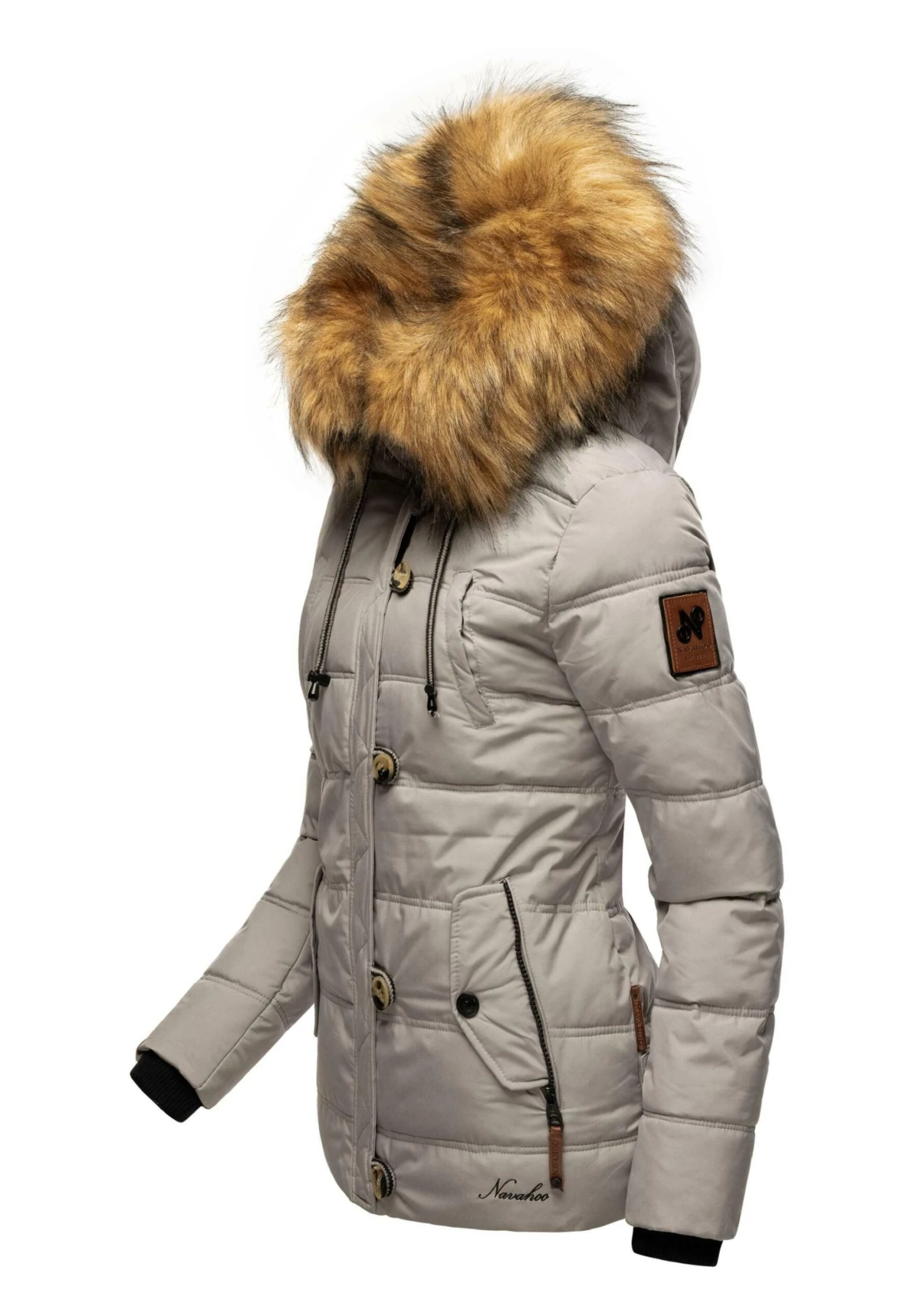 Navahoo Zoja - Winterjas - Zinc Grey 6 Navahoo Zoja - Winterjas - Zinc Grey - Afbeelding 4