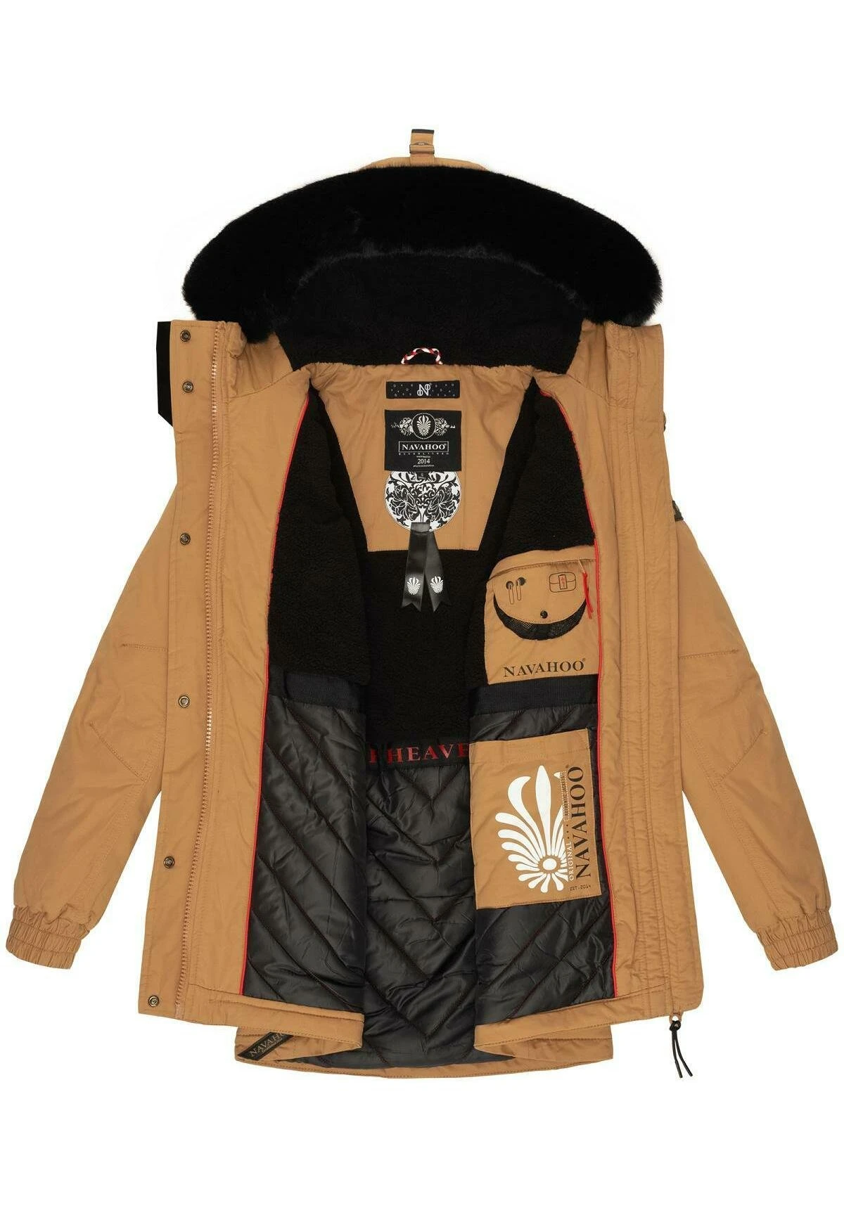 Navahoo Olessaa - Winterjas - Camel 8 Navahoo Olessaa - Winterjas - Camel - Afbeelding 6