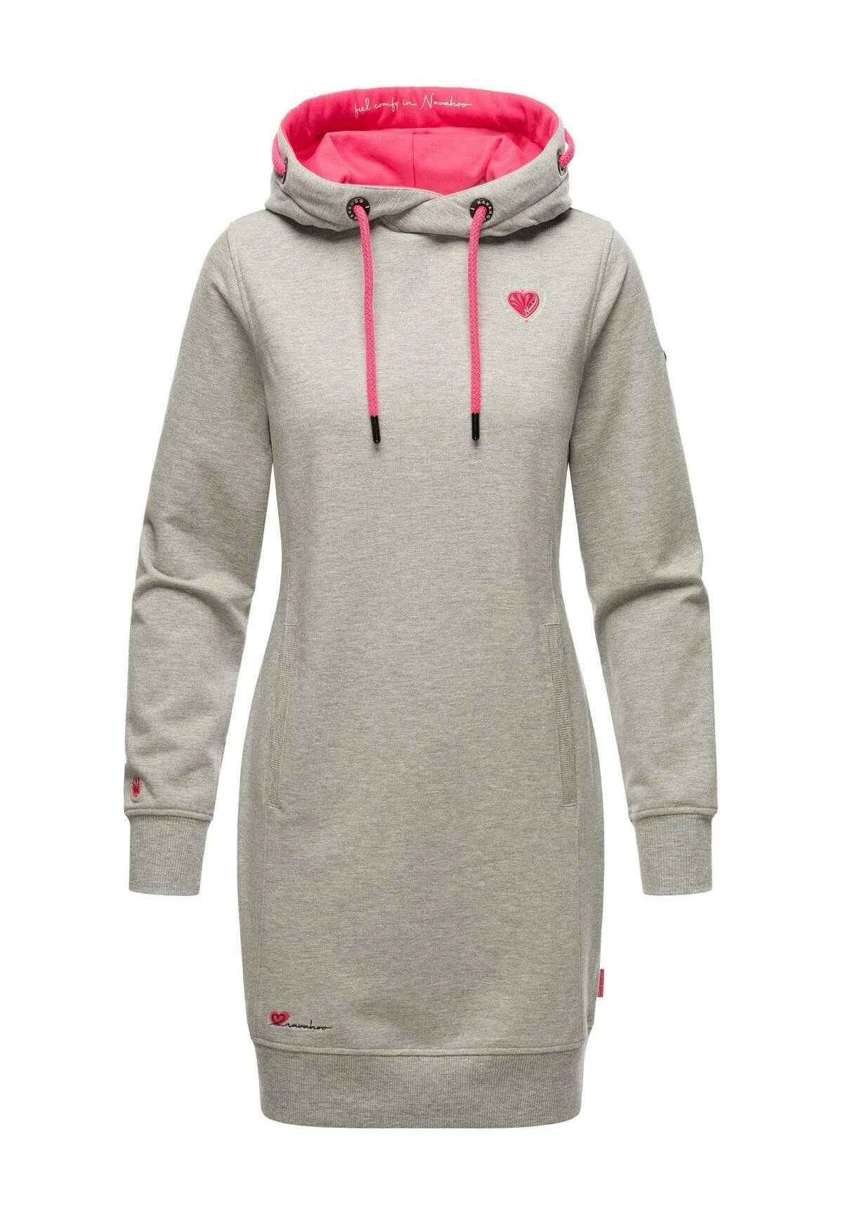 Navahoo Jurk - Grey Melange 5 Navahoo Jurk - Grey Melange - Afbeelding 3